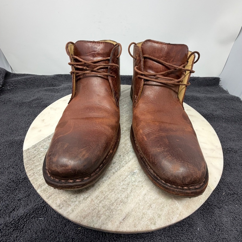 Sebago Tremont Smooth Brown Leather Chukka Boots‎ Mens Size 10.5D